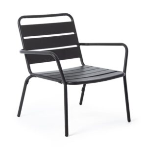 Marlyn Dark Grey Armchair With Armrests