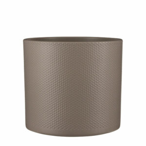 Era Pot Round Light Grey Relief