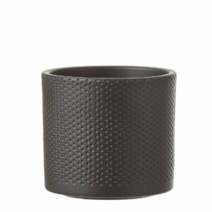 Era Pot Round Dark Grey Relief