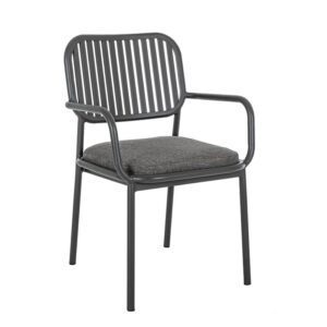 Rodrigo Charcoal WG21 Chair W-Armrest W-Cushion