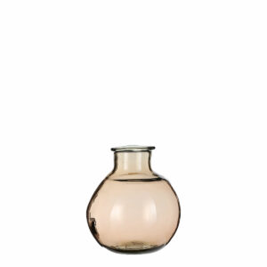 Liam Vase Glass Light Brown