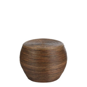 Sari Side Table L. Brown - H44xd65cm