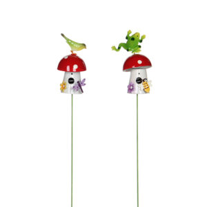 Garden Stake Mushroom Red Assorted