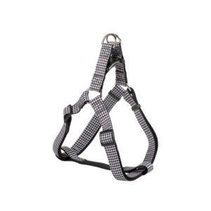 Satin Harness Pied De Poule Black