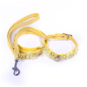 Muzzle Kit Collar+Leash With Bows & Strass