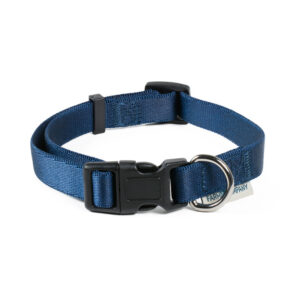 Adjustable Collar In Navy Blue Nylon