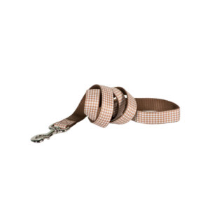 Satin Leash Pied de Poule Bronze