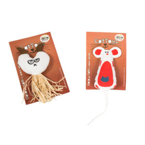 Assorted Natural Cotton Cat Toy With Catnip