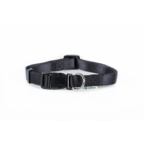 Adjustable Collar In Black Nylon